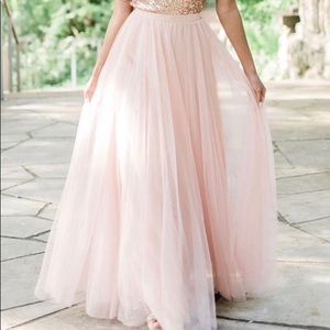Revelry Skylar tulle maxi skirt.